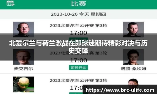 北爱尔兰与荷兰激战在即球迷期待精彩对决与历史交锋